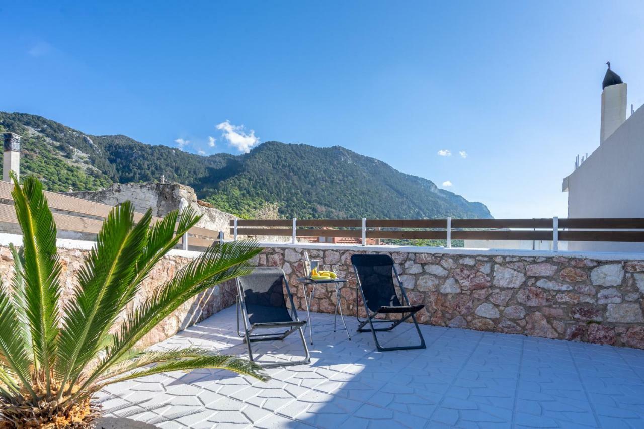 Fontana Luxury Villa Salakos With Pool Near Beach Exterior foto