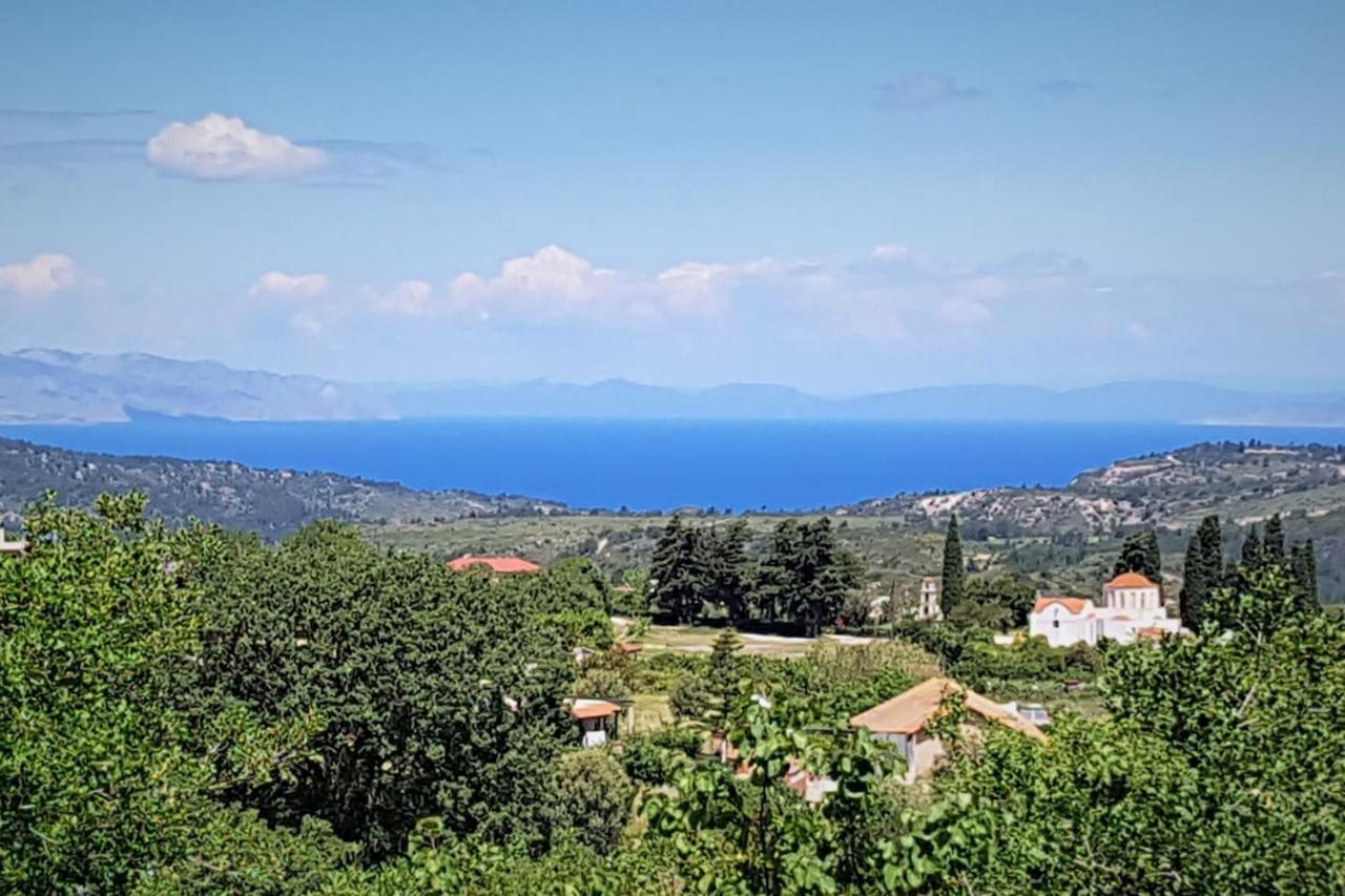 Fontana Luxury Villa Salakos With Pool Near Beach Exterior foto
